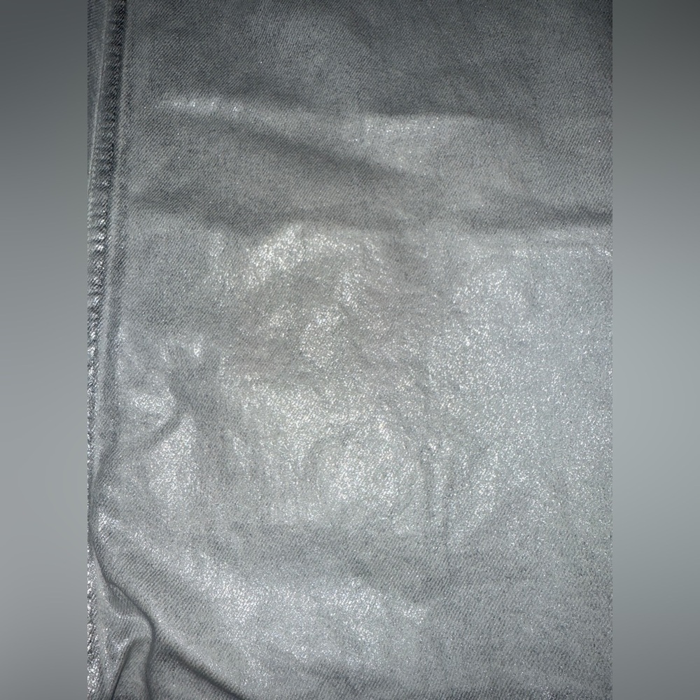 MANGO Metallic Finish Wide Leg Jeans SIZE : - Picture 12 of 16